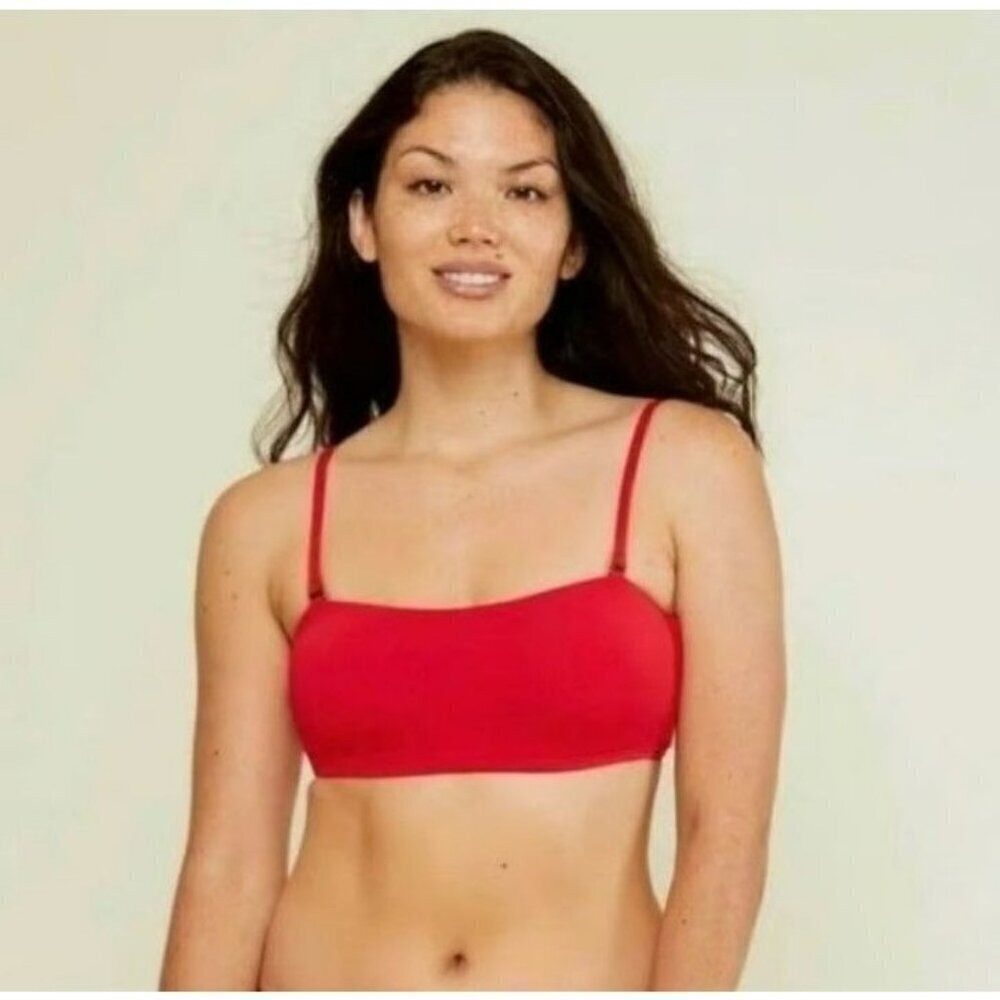 Andie Swin The‎ Rio Bikini Top Cherry Red Large
